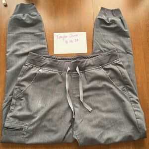 Figs brand Zamora joggers in graphite (medium tall)